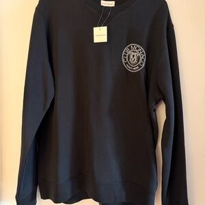 Club Monaco Black Crewneck Sweater Classic Design